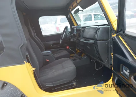 2000 Jeep Wrangler Sport из США, поврежденный, VIN 1J4FA49S0YP796524